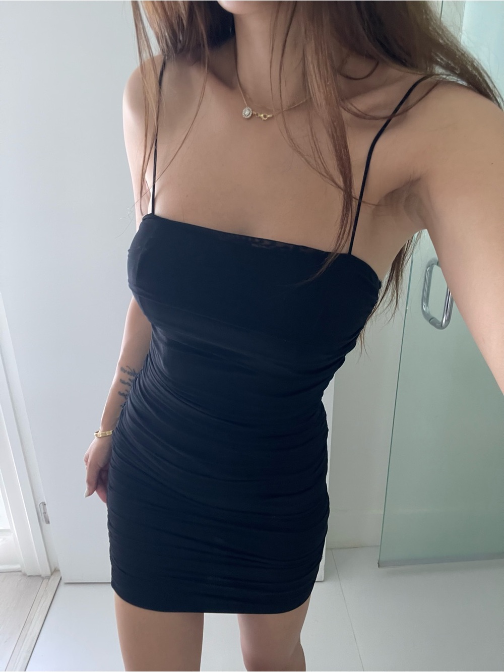 Kiss The Sky black mini dress